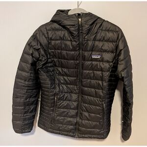 Patagonia Down Sweater Hoodie Jacket Black Size Medium